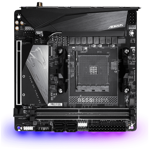 Gigabyte B550I AORUS PRO AX Zócalo AM4 mini ITX AMD B550 - Imagen 2