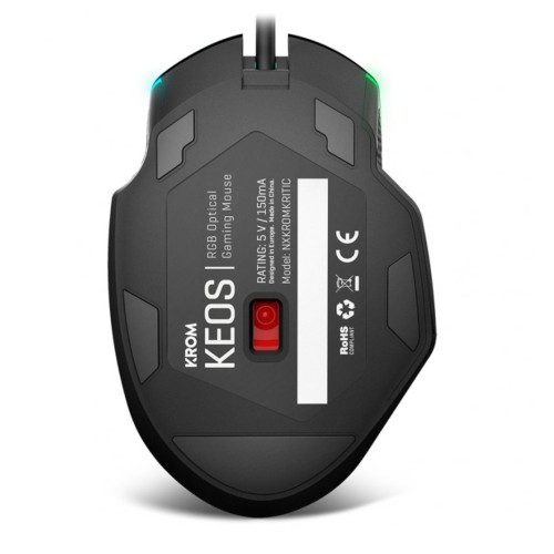 Krom Keos ratón USB tipo A Óptico 6400 DPI mano derecha - Imagen 4