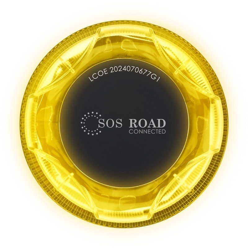 Luz baliza de emergencia para coche SOS Road Connected EL2024 V16/ Homologada/ Base Imantada/ Geolocalizable/ Funciona a Pilas - Imagen 3