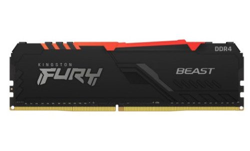 MEMORIA KINGSTON FURY BEAST RGB DDR4 16GB (KIT 2) 3200MHZ CL16 - KF432C16BB2AK2/16 0740617337532 | P/N: KF432C16BB2AK2/16 | Ref. Artículo: 1371732