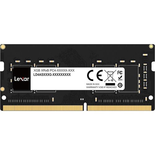 MEMORIA LEXAR SO-DIMM DDR4 16GB 3200MHZ CL22 843367123773 P/N: LD4AS016G-B3200GSST | Ref. Artículo: LD4AS016G-B3200GSST