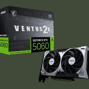 MSI GeForce RTX 5060 8G VENTUS 2X OC NVIDIA 8 GB GDDR7 4711377344272 | P/N: 912-V537-002 | Ref. Artículo: 1399902
