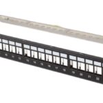 PATCH PANEL LANBERG 24 PUERTOS 1U RACK 19" FTP PARA MODULOS KEYSTONE NEGRO 5901969439335 PPKS-0924-B