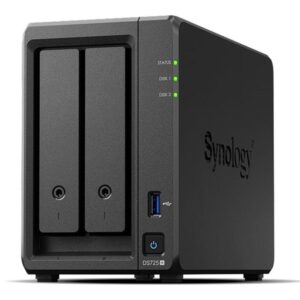| P/N: DS725++2XHAT3320-8T | Cod. Artículo: DSP0000035023 Servidor nas synology disk station ds725+ 4gb 2 bahias gigabit ethernet