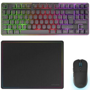 Pack Gaming Mars Gaming MCPWTKL/ Teclado Inalámbrico + Ratón Inalámbrico + Alfombrilla 8435693111733 MCPWTKLES TAC-PACK MCPWTKL BK