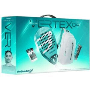 Pack Pala de Pádel Bullpadel Vertex 04 Pro Line W 2026/ Incluye 3 Accesorios 8445402972708 BUP-PACK VER 4 P LINE W 26