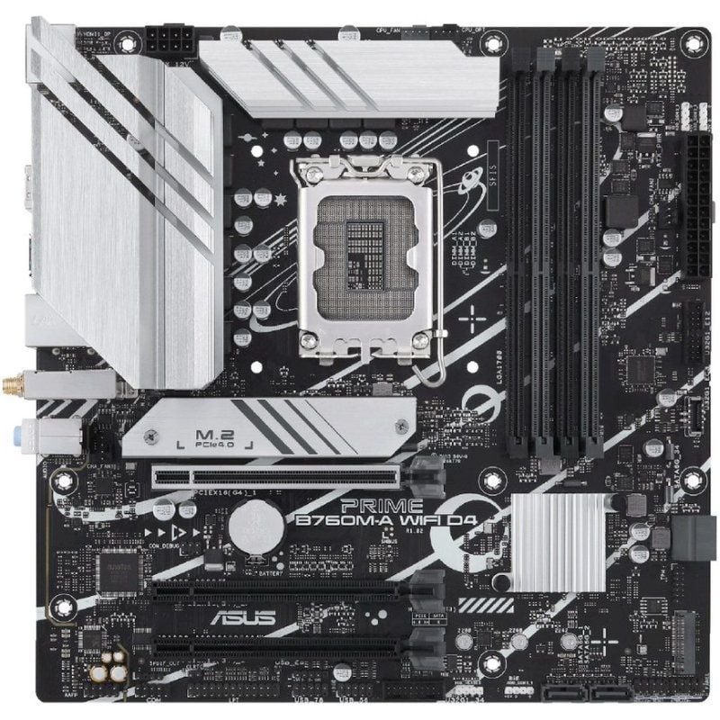 Placa Base Asus PRIME B760M-A WIFI D4 Socket 1700/ DDR4/ PCIe 4.0/ Micro ATX - Imagen 2