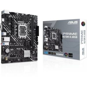 Placa Base Asus Prime H610M-K ARGB Socket 1700/ DDR5/ PCIe 4.0/ Micro ATX 4711387313350 90MB1G90-M0EAY0 ASU-PB PRIME H610M-K ARGB