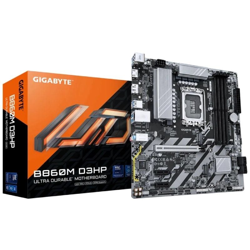 Placa Base Gigabyte B860M D3HP Socket 1851/ DDR5/ PCIe 5.0/ Micro ATX 4719331866860 9MB86M3HP-00-G10 GIG-PB B860M D3HP