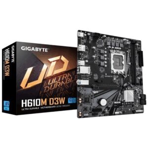 Placa Base Gigabyte H610M D3W Socket 1700/ DDR5/ PCIe 4.0/ Micro ATX 4719331877804 9MH61M3W5-00-G10 GIG-PB H610M D3W DRR5