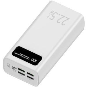 Powerbank 30000mAh Leotec LEPOW30W22W/ 22.5W/ Blanca 8436588883353 LEPOW30W22W LEO-BAT POWBNK 22 5 30000 WH