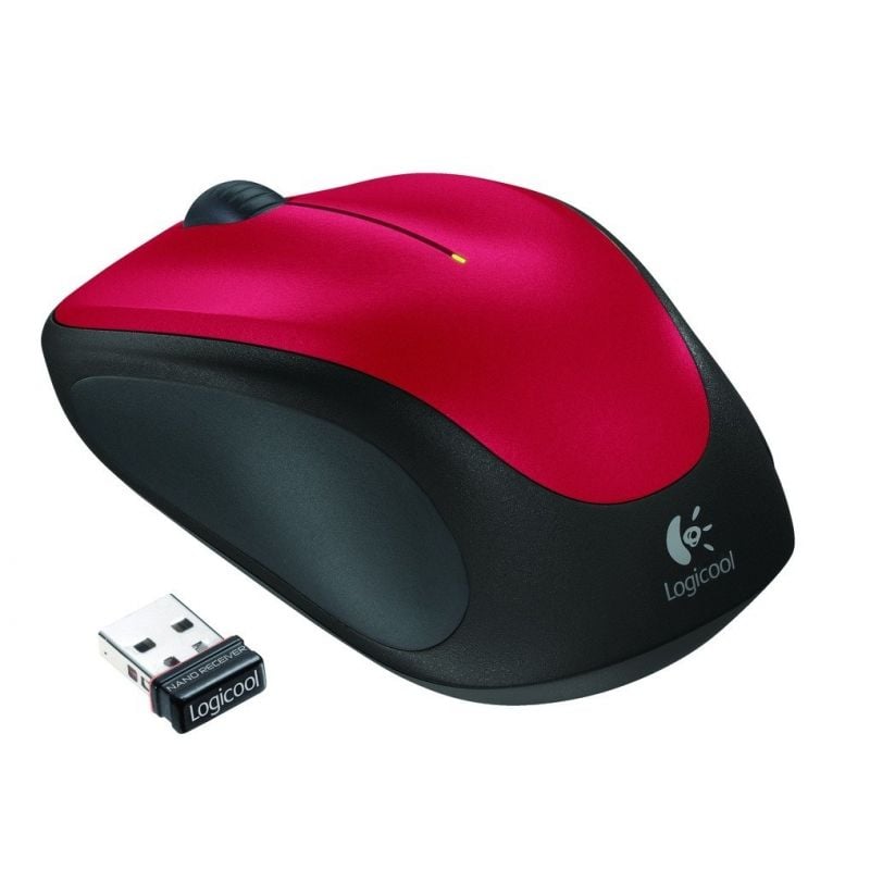 Ratón Inalámbrico Logitech M235/ Hasta 1000 DPI/ Rojo - Imagen 4