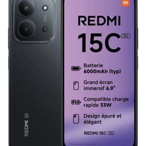 SMARTPHONE XIAOMI REDMI 15C 5G 4GB/256GB MIDNIGHT BLACK 6932554458614 6932554458614