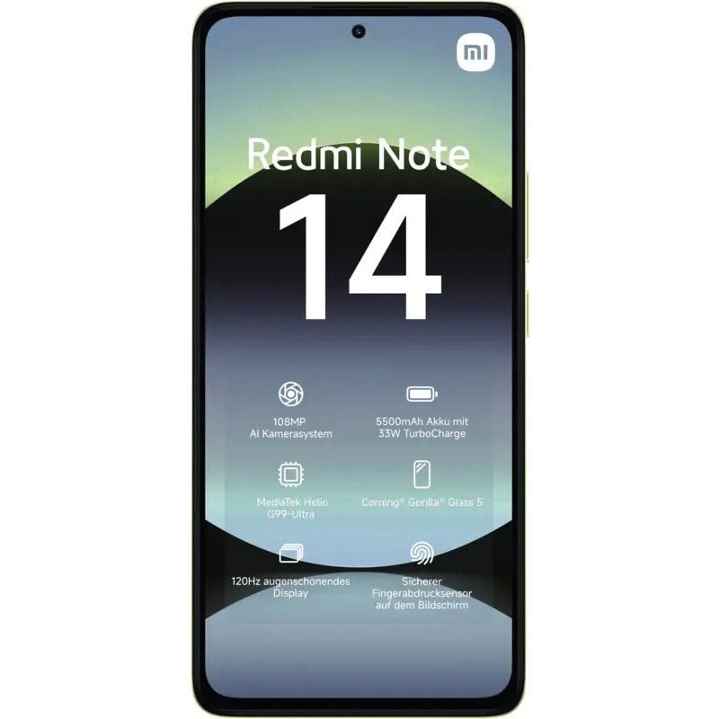 Smartphone Xiaomi Redmi Note 14 6GB/ 128GB/ 6.67"/ Verde - Imagen 2