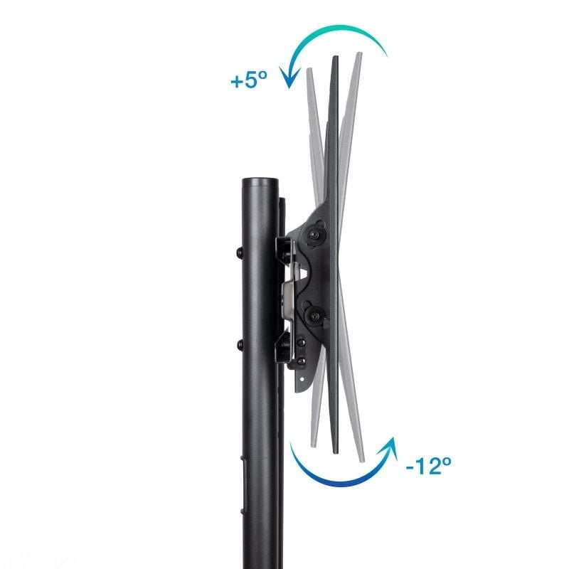Soporte de Suelo Inclinable con Ruedas TooQ FS1170M-B para TV de 37-70"/ hasta 50kg - Imagen 3