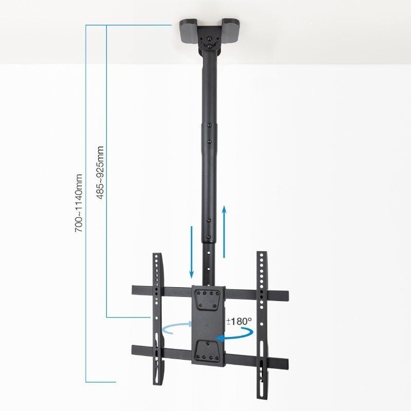 Soporte de Techo Giratorio/ Inclinable/ Nivelable TooQ LPCE1175TSLI-B para TV de 32-75"/ hasta 60kg - Imagen 3