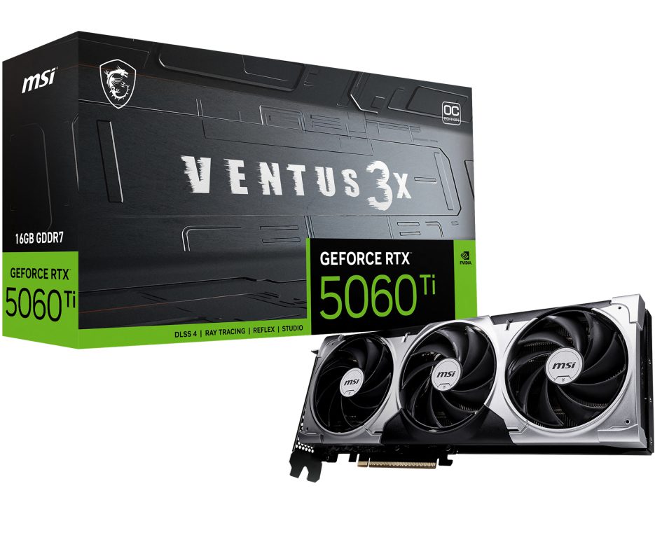 TARJETA GRAFICA MSI RTX 5060TI 16G VENTUS 3X OC 4711377337618 912-V812-077