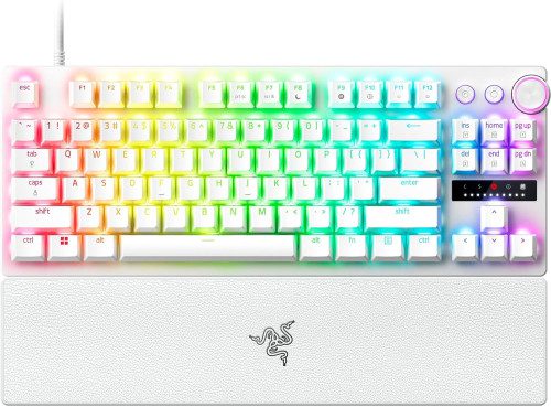 TECLADO RAZER HUNTSMAN V3 PRO (USA) TENKEYLESS BLANCO (RZ03-04981700-R3M1) - Imagen 4
