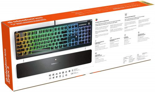TECLADO STEELSERIES - APEX 3 5707119038867 | P/N: 64798 | Ref. Artículo: 1332395