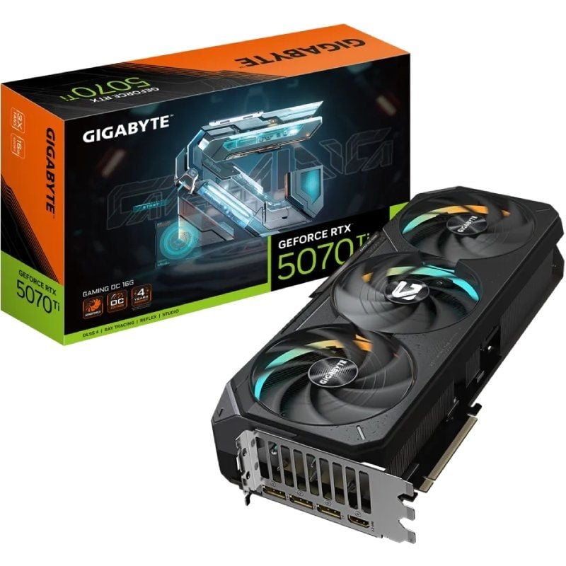 Tarjeta Gráfica Gigabyte GeForce RTX 5070Ti Gaming OC 16G/ 16GB GDDR7 4719331355562 9VN507TGO-00-G10 GIG-GF RTX5070TI G OC 16G Tarjeta Gráfica Gigabyte GeForce RTX 5070Ti Gaming OC 16G/ 16GB GDDR7 4719331355562 9VN507TGO-00-G10 GIG-GF RTX5070TI G OC 16G