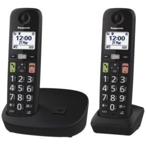 Teléfono Inalámbrico Panasonic KX-TGU112EXB/ Pack DUO/ Negro 5025232964185 KX-TGU112EXB PAN-TEL KX-TGU112EXB D BK