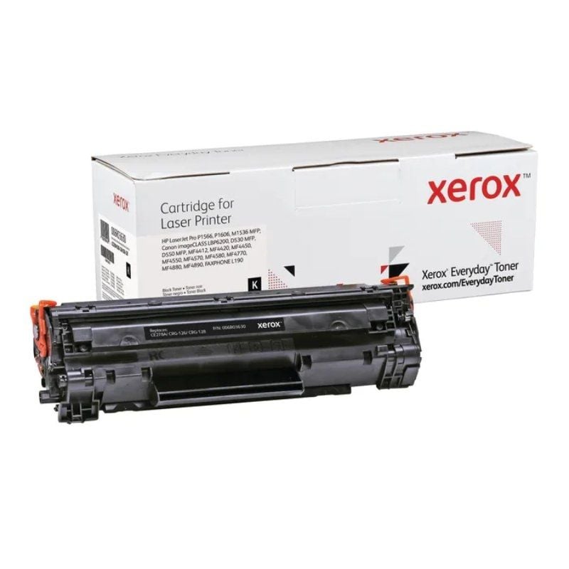 Tóner compatible Xerox 006R03630 compatible con HP CE278A/CRG-126/CRG-128/ 2100 páginas/ Negro 095205894561 006R03630 XER-TONER 006R03630