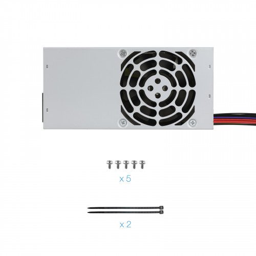 TooQ Ecopower II TFX OEM unidad de fuente de alimentación 500 W 20+4 pin ATX Plata - Imagen 6