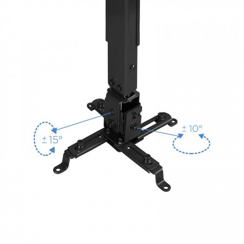TooQ SOPORTE UNIVERSAL INCLINABLE DE TECHO PARA PROYECTOR NEGRO - Imagen 3