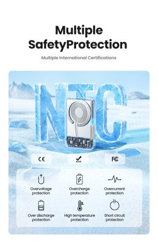 Ugreen 25208 batería externa 10000 mAh Cargador inalámbrico Beige - Imagen 13