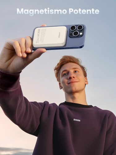 Ugreen 25208 batería externa 10000 mAh Cargador inalámbrico Beige - Imagen 17