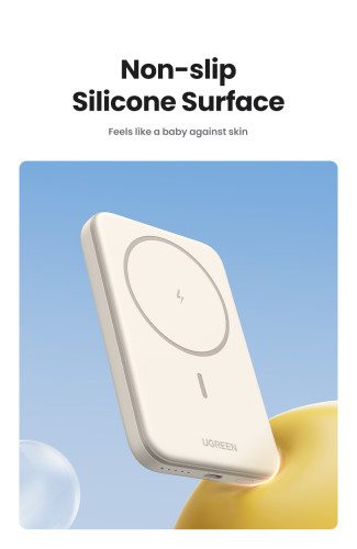 Ugreen 25208 batería externa 10000 mAh Cargador inalámbrico Beige - Imagen 9