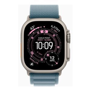 0195950609080 | P/N: MEWM4QL/A | Cod. Artículo: DSP0000036280 Smartwatch apple watch ultra 3 gps + cellular 49mm natural titanium case blue alpine loop - m
