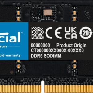 0649528929952 | P/N: CT32G56C46S5 | Cod. Artículo: DSP0000023978 Memoria ram ddr5 32gb crucial - sodimm - 5600 mhz - pc5 44800 - cl46