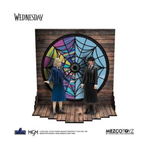 0696198170467 | P/N: MEZSDD17046 | Cod. Artículo: MGS0000028725 Pack 2 figuras mezco toyz wednesday 5 points wednesday & enid