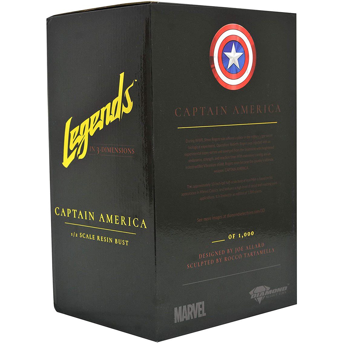 Figura diamond collection marvel comics capitan america legends collection 1 - 2 escala - Imagen 3