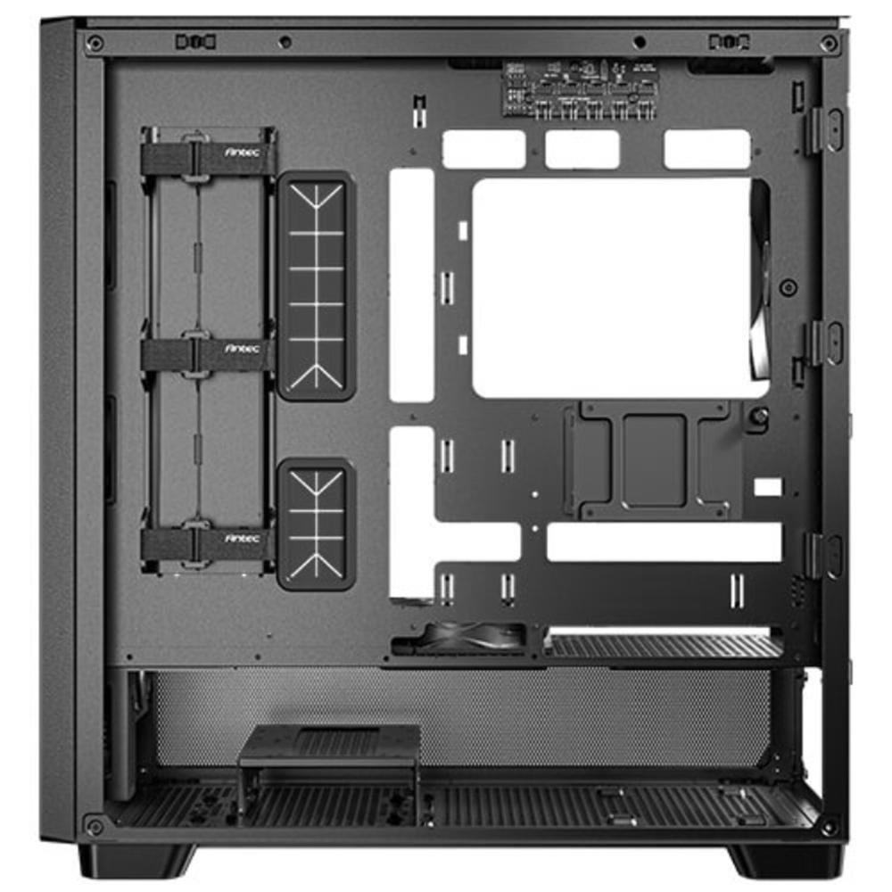 Caja ordenador gaming antec flux atx plastico negro - Imagen 3