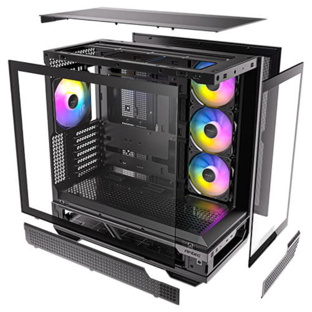 Caja ordenador gaming antec fishtank c7 atx argb cristal templado usb 3.2 negro - Imagen 5