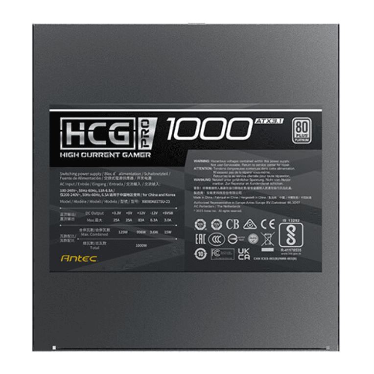 Fuente alimentacion antec hcg1000 pro p ec gaming atx 1000w - Imagen 7