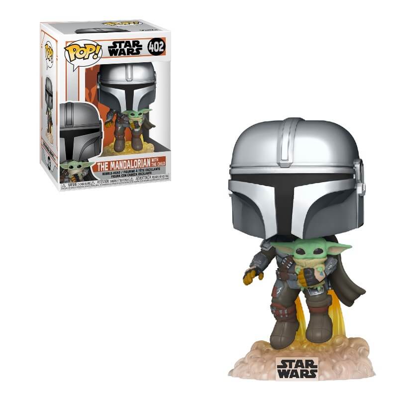 0889698509596 | P/N: | Cod. Artículo: 50959 Funko pop star wars the mandalorian mandalorian volando con jet & baby yoda 50959