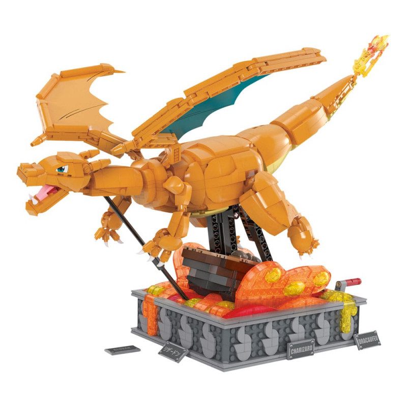 Figura mattel mega construx motion pokemon motion charizard 1664 pcs - Imagen 3