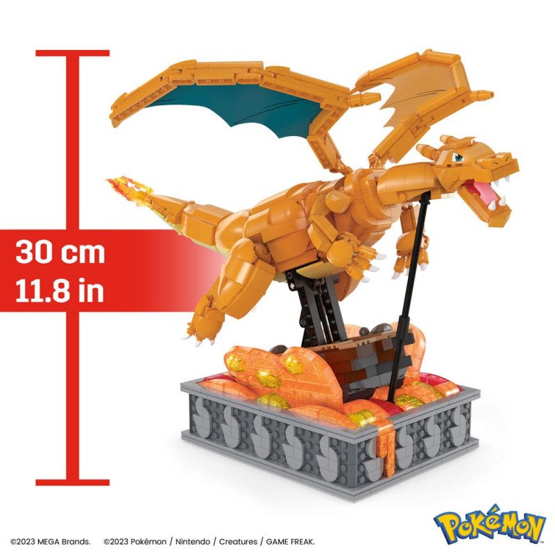 Figura mattel mega construx motion pokemon motion charizard 1664 pcs - Imagen 5