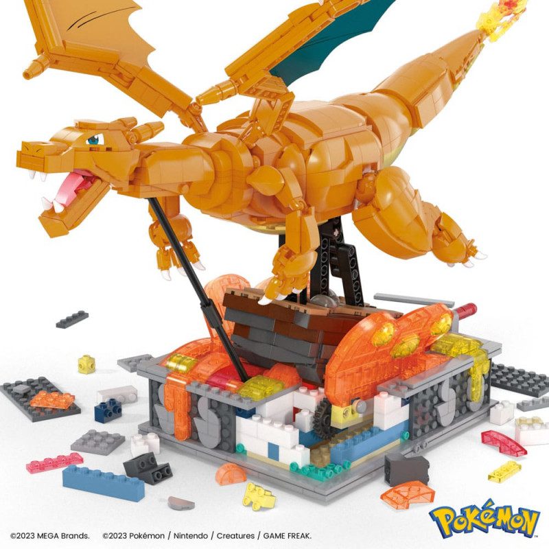 Figura mattel mega construx motion pokemon motion charizard 1664 pcs - Imagen 7