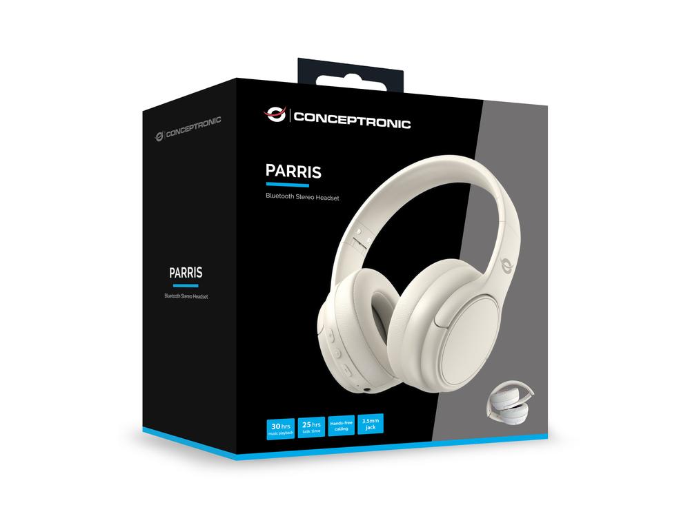 Auriculares conceptronic parris03c inalambrico blanco - Imagen 4