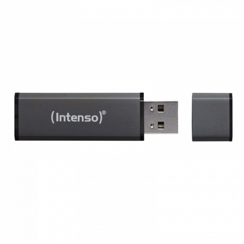 Memoria usb 2.0 intenso alu line 32gb aluminio antracita - Imagen 2