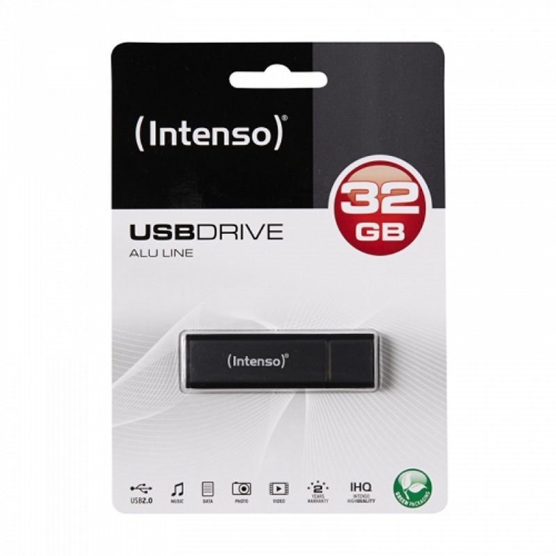Memoria usb 2.0 intenso alu line 32gb aluminio antracita - Imagen 3