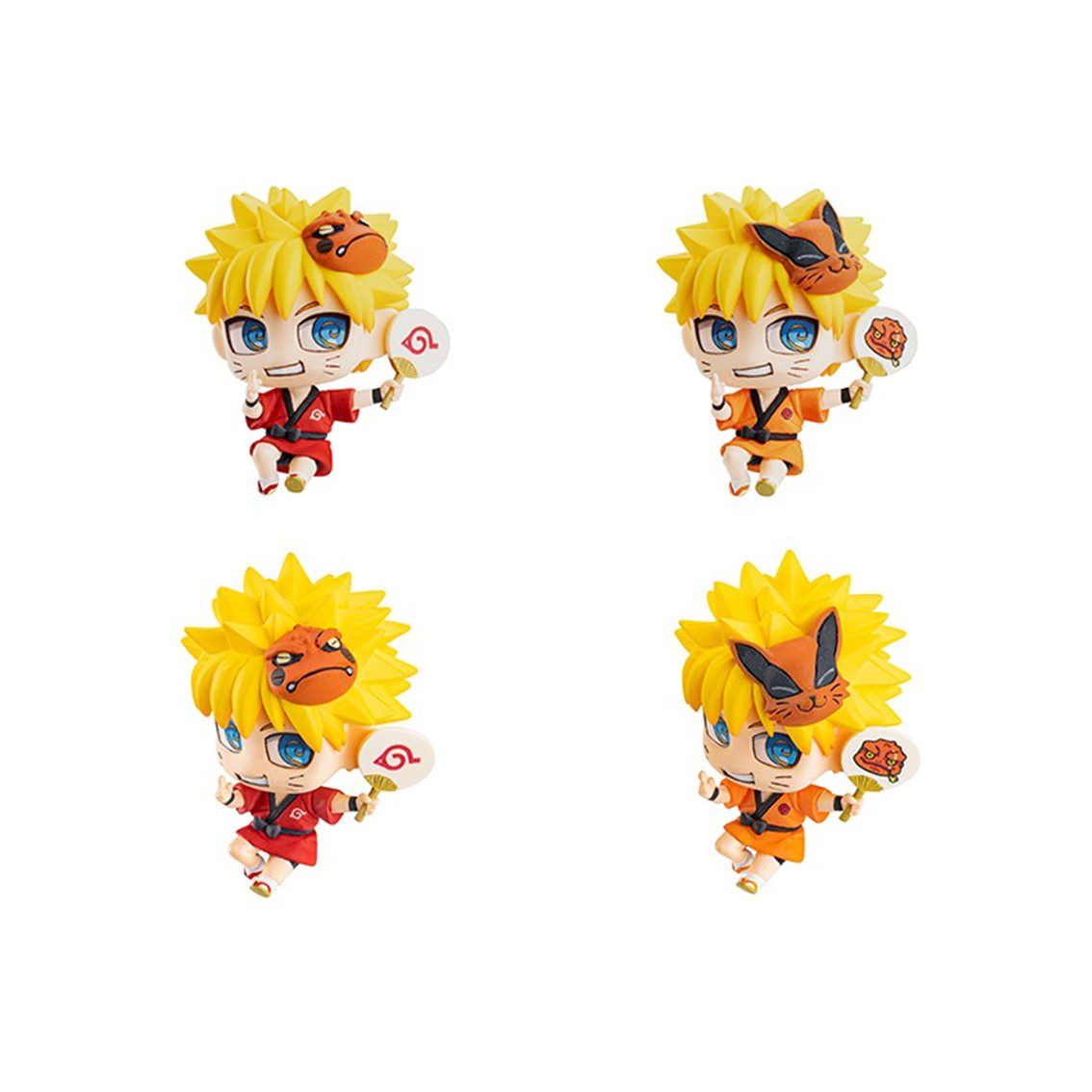 Set figuras megahouse naruto shippuden petit chara land 10th anniversary - Imagen 3