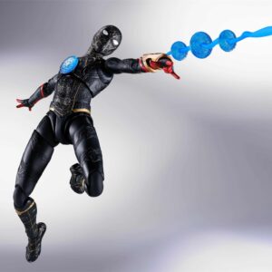 4573102630070 | P/N: MV630070 | Cod. Artículo: DSP0000007681 Figura tamashii nations marvel spider - man no way home spider - man traje negro & dorado sh figuarts