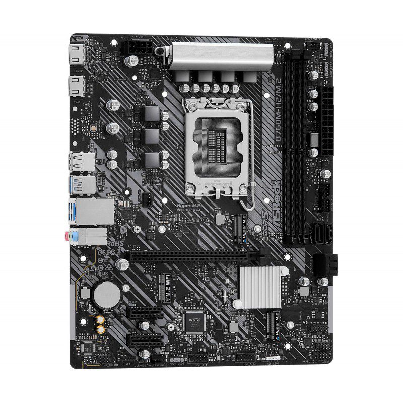 Placa base asrock b760m - h m.2 lga1700 matx - Imagen 4