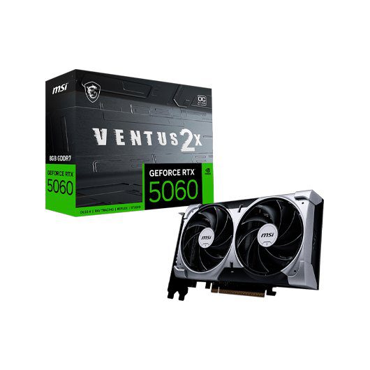 4711377344272 | P/N: 912-V537-002 | Cod. Artículo: DSP0000031466 Tarjeta grafica msi rtx 5060 8gb ventus 2x oc gddr7