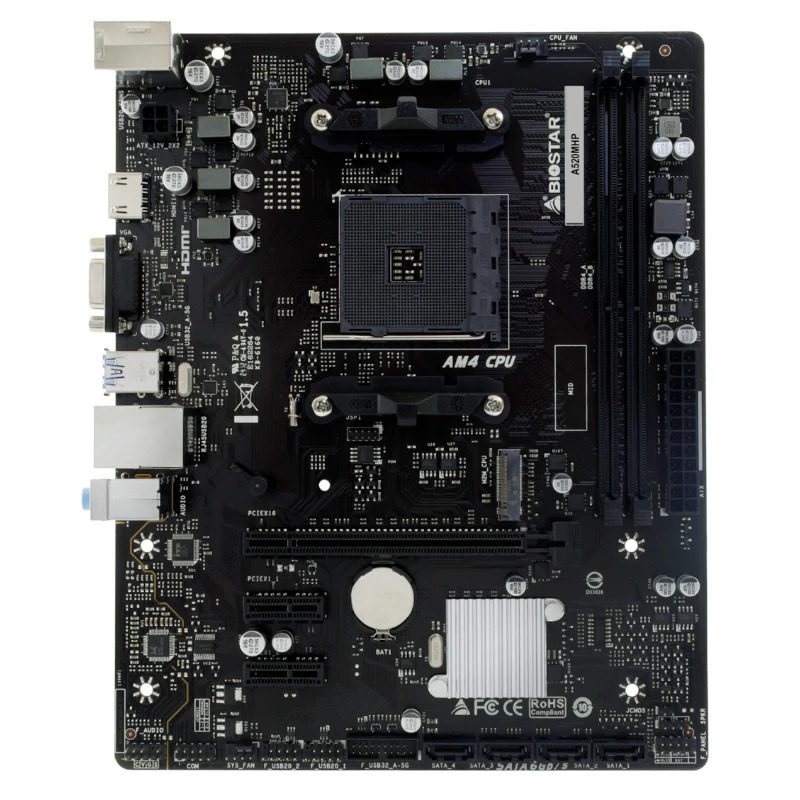 Placa base biostar am4 a520mhp matx - Imagen 2